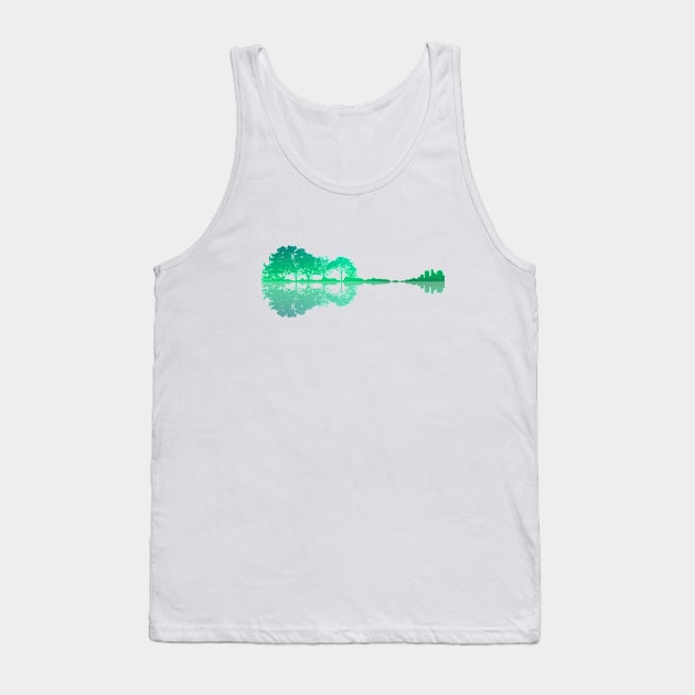 Nature guitar Tank Top by Luluca Shirts